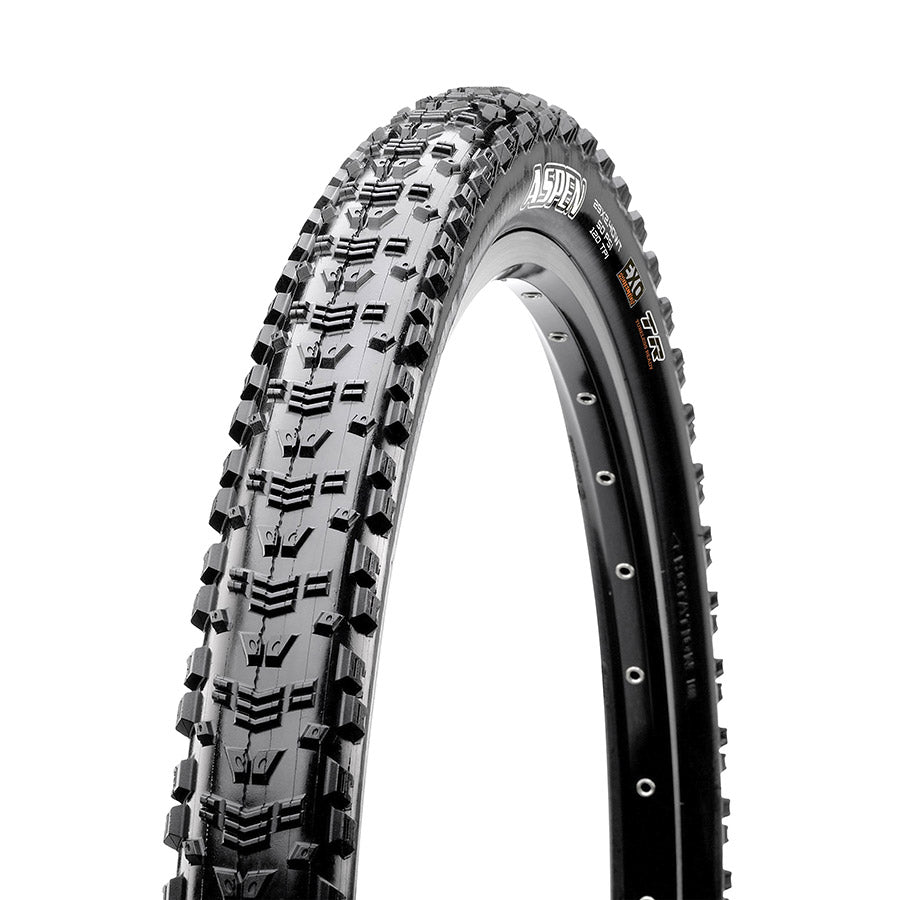 Maxxis, Aspen, Tire, 29x2.25, Folding, Tubeless Ready, Dual, EXO, 120TPI, Black