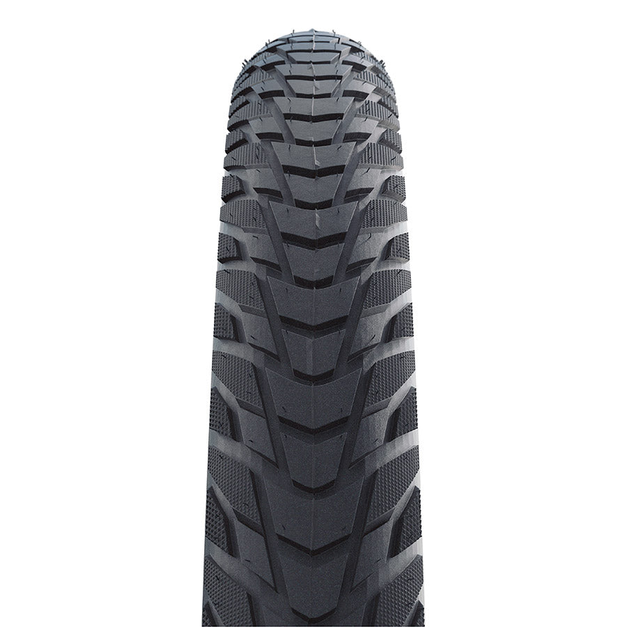 Schwalbe, Marathon E-Plus, Hybrid Tire, Wire, Clincher, Addix E, TwinSkin, 67TPI, Black Reflective