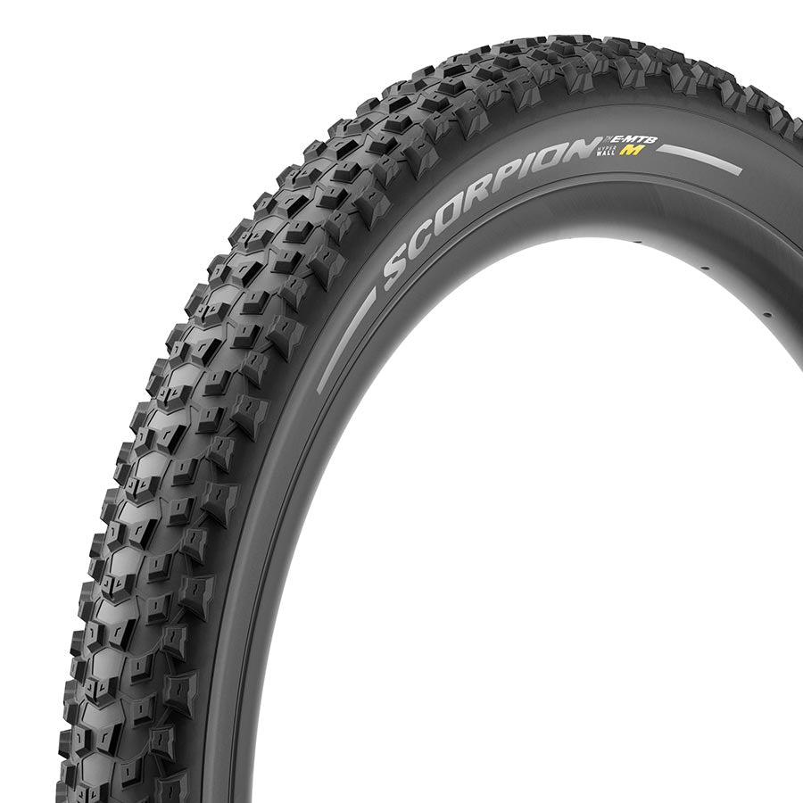 Pirelli, Scorpion E-MTB M, Mountain Tire, 275x2.60, Folding, Tubeless Ready, SmartGRIP Gravity, Hyperwall, 60TPI, Black