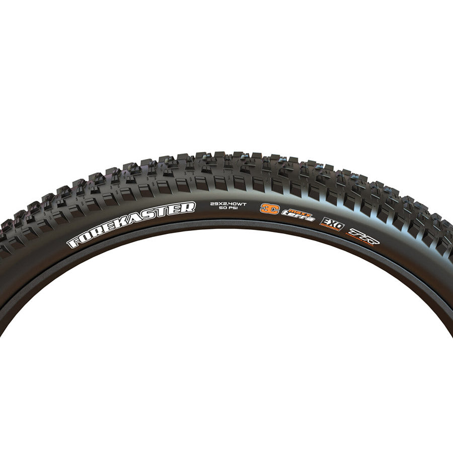 Maxxis, Forekaster, Mountain Tire, 29''x2.60, Folding, Tubeless Ready, Dual, EXO, Wide Trail, 60TPI, Black