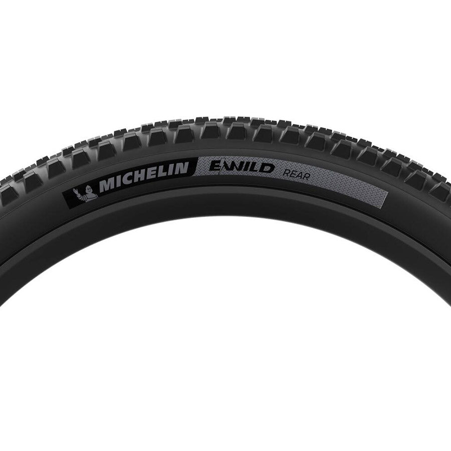 Michelin, E-WILD RACING LINE Rear, Mountain Tire, 27.5''x2.60, Folding, Tubeless Ready, MAGI-X, 4x55, Black