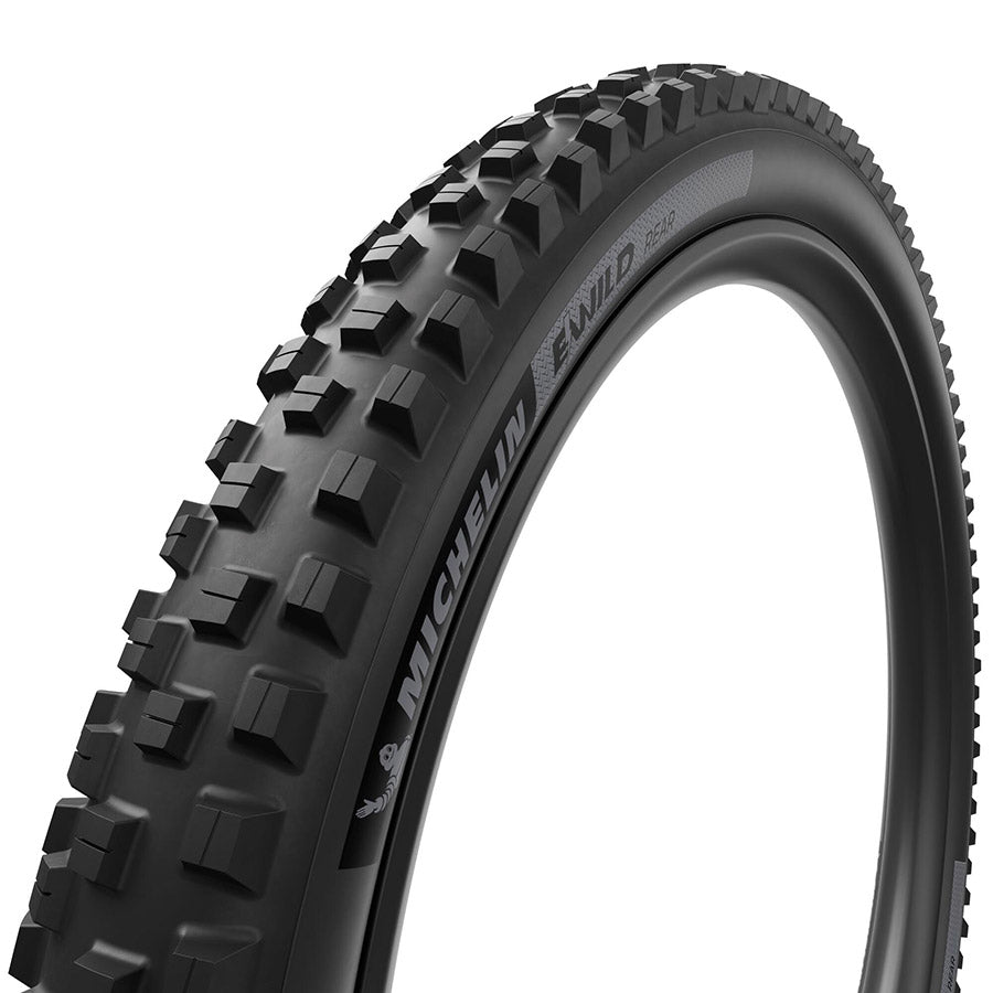 Michelin, E-WILD RACING LINE Rear, Mountain Tire, 27.5''x2.60, Folding, Tubeless Ready, MAGI-X, 4x55, Black