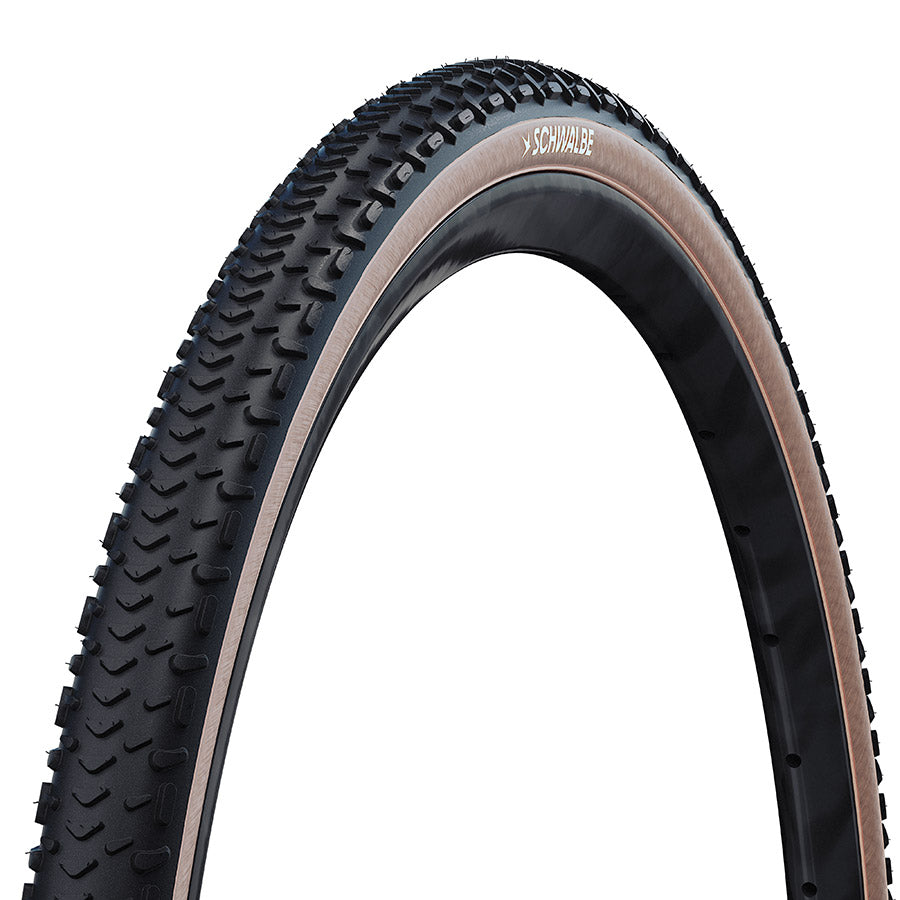 Schwalbe, G-One RX Pro, Gravel Tire, 28x1.50, Folding, Tubeless Ready, Addix Race, V-Guard, Transparent Skinwall