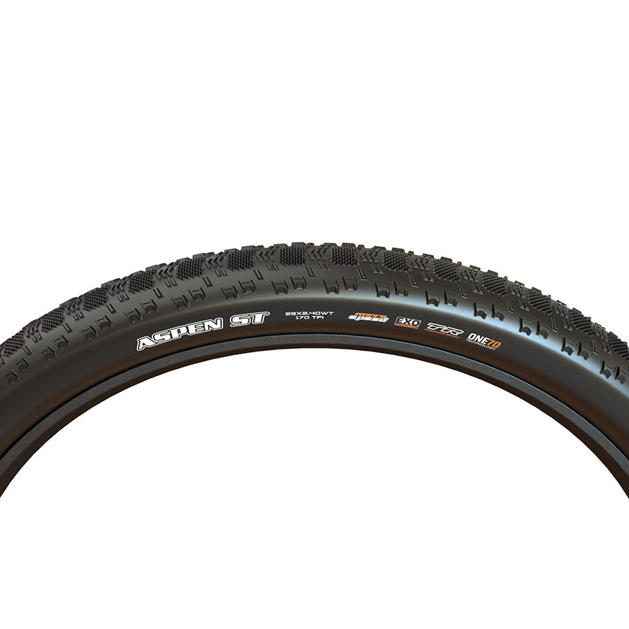 Maxxis, Aspen ST, Mountain Tire, 29''2.25, Folding, Tubeless Ready, MaxxSpeed, EXO, 120TPI, Black
