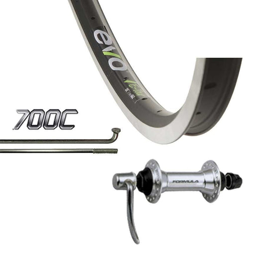 Wheel Shop - Evo Tour 19 Noir/ Formula DC-22 - Roue - Arrière - 700C / 622 - Trous: 36 - QR - 135mm - Jante et disque IS 6-boulons - Shimano HG - 210000002656