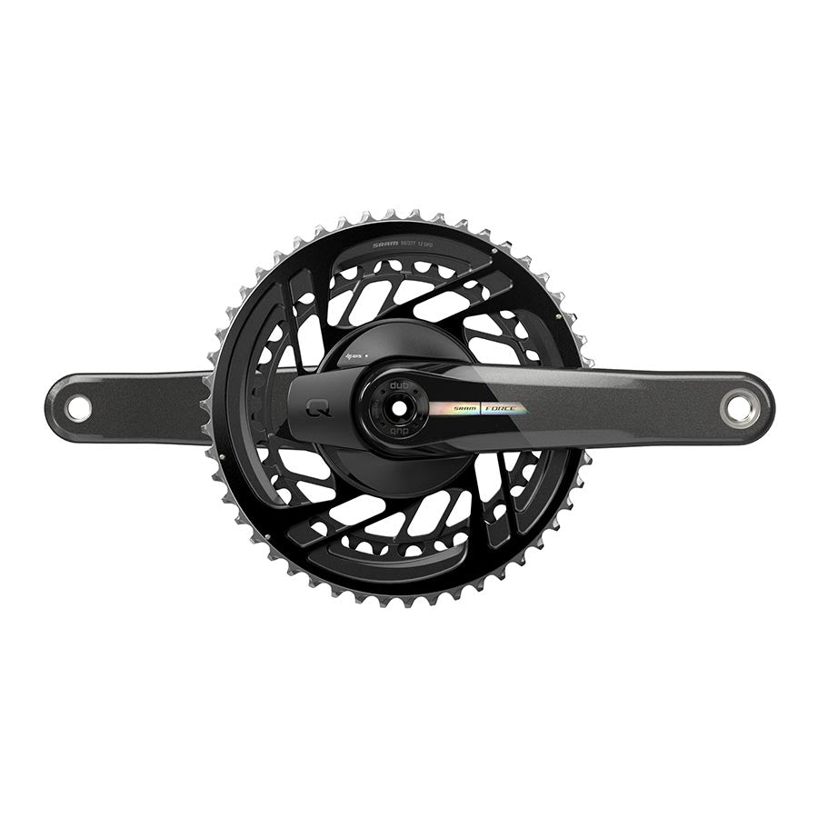 SRAM, Force D2 2x, Power Meter Crankset, Speed: 12, Spindle: 28.99mm, BCD: Direct Mount, 48/35, DUB, 165mm, Black, Road Disc