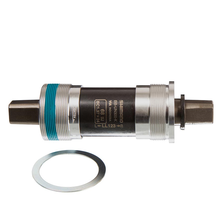 Shimano, BB-UN300 D-H, Square Taper BB, British, 68mm, : 115mm, Silver