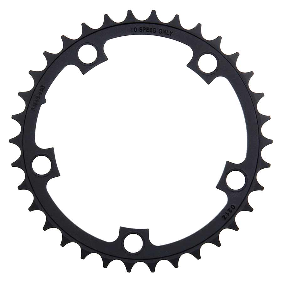 SRAM, 34T, 10 sp, BCD 110mm, 5-Bolt, Inner Chainring, For 34/50, Aluminum, Black, 11.6215.197.020