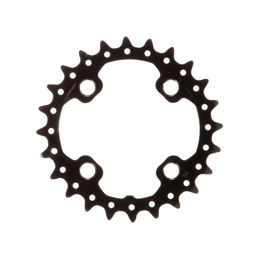 Shimano, Y1NA24000, 24T, 10sp, BCD: 64mm, 4 Bolt, SLX FC-M675, Inner Chainring, For 24/38, Aluminum, Black