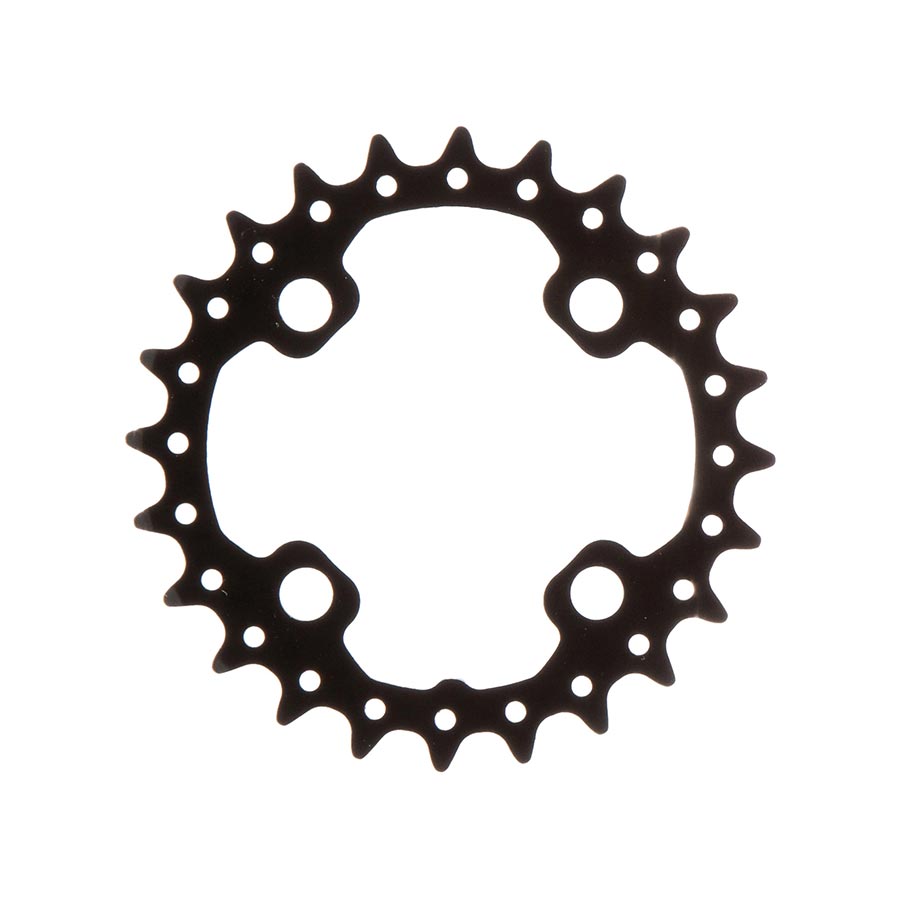 Shimano, Y1NA24000, 24T, 10sp, BCD: 64mm, 4 Bolt, SLX FC-M675, Inner Chainring, For 24/38, Aluminum, Black