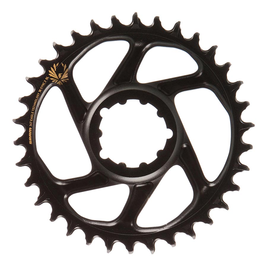 SRAM, X-SYNC 2 SL 3mm, Chainring, Teeth: 32, Speed: 11/12, BCD: Direct Mount, Single, Aluminum, Gold