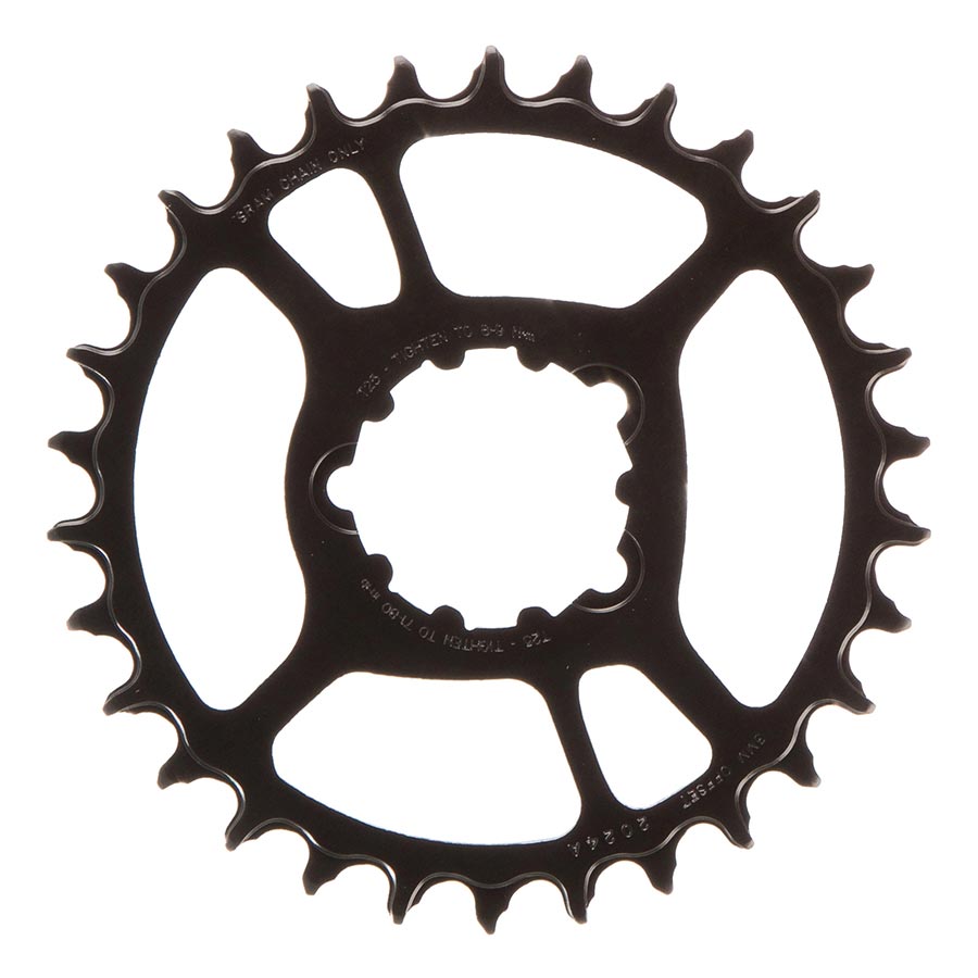 SRAM, X-SYNC 2 Steel 6mm, Chainring, Teeth: 30, Speed: 11/12, BCD: Direct Mount, Single, Steel, Black