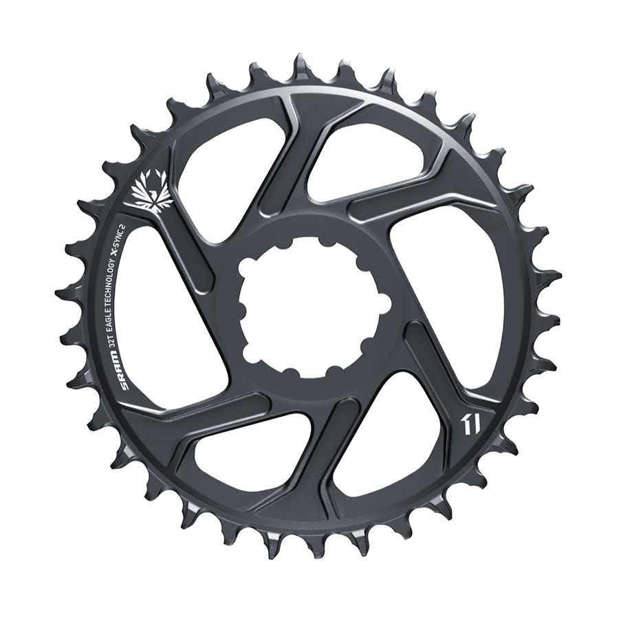 SRAM, GX Eagle C1, Chainring, Teeth: 30, Speed: 11/12, BCD: Direct Mount, Aluminum, Grey, 11.6218.046.000, -4mm