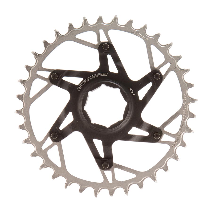 SRAM, XX Eagle T-Type DM E-MTB Brose, Chainring, Teeth: 34, Speed: 12, BCD: Direct Mount, Aluminum/Steel, Black