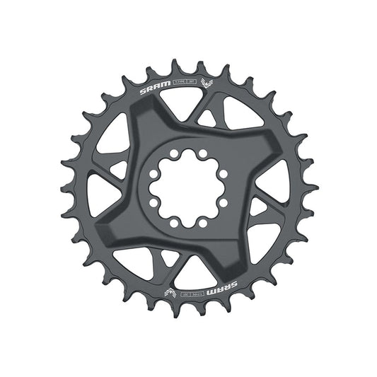 SRAM, GX Eagle T-Type DM, Chainring, Teeth: 30, Speed: 12, BCD: Direct Mount SRAM 8 Bolt, Aluminum, Grey