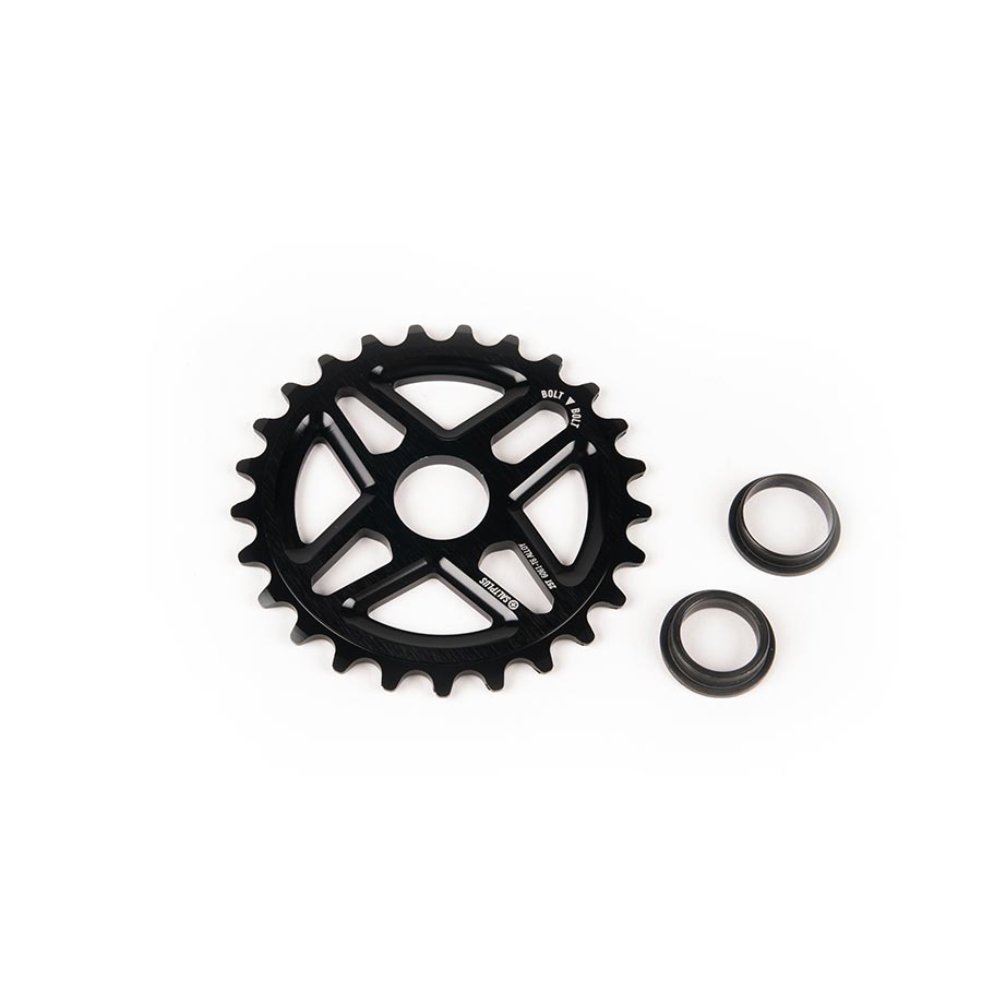 Salt Plus, Center, Chainring, Teeth: 25, 6061-T6 Aluminum, Black