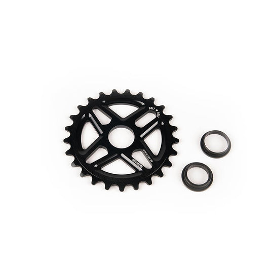 Salt Plus, Center, Chainring, Teeth: 25, 6061-T6 Aluminum, Black