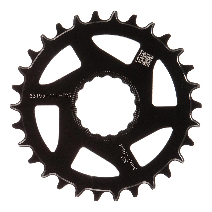 TRP, EVO, Chainring, Teeth: 30, Speed: 12, BCD: Direct Mount, Front, Aluminum, Black