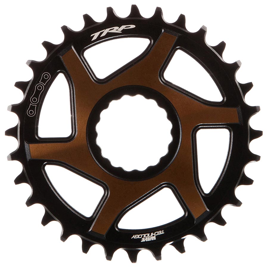 TRP, EVO, Chainring, Teeth: 30, Speed: 12, BCD: Direct Mount, Front, Aluminum, Black