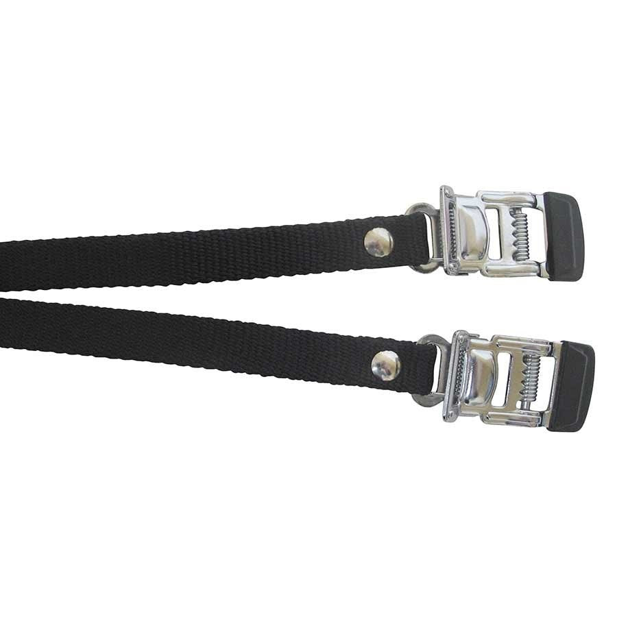 EVO, Nylon toe clip straps with steel buckle, Black - 210000001635