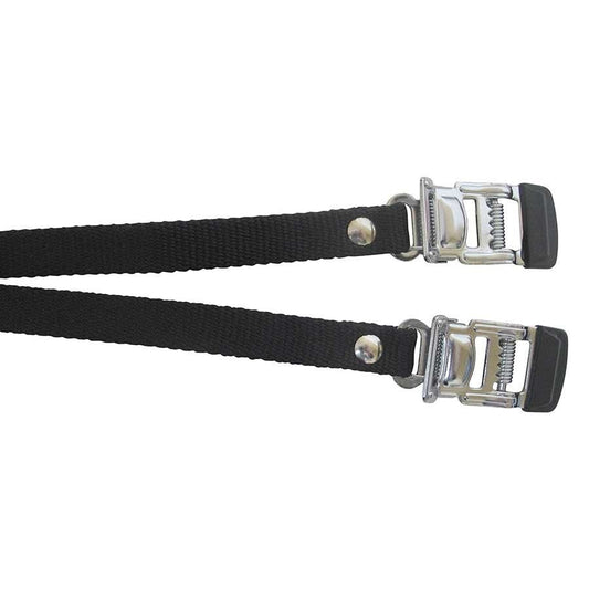 EVO, Nylon toe clip straps with steel buckle, Black - 210000001635