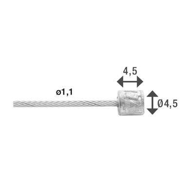 Elvedes - Cable de vitesse acier inoxydable - 210000000936