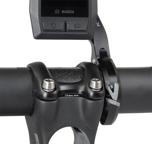 K-Edge, Kiox Out-Front E-Bike, Computer Bike Mount, Clamp-on 31.8mm, 6061-T6 Aluminum, Black