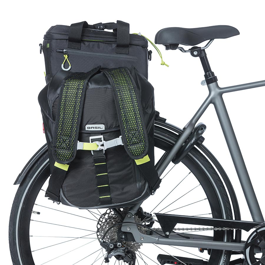 Basil, MIK Pannier Tubes, Rack, Black