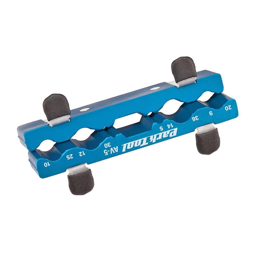 Park Tool - AV-5 - Etau pour essieux - 5mm, 9mm, 10mm, 12mm, 14mm, 20mm, 25mm, 30mm et 36mm - 210000005276