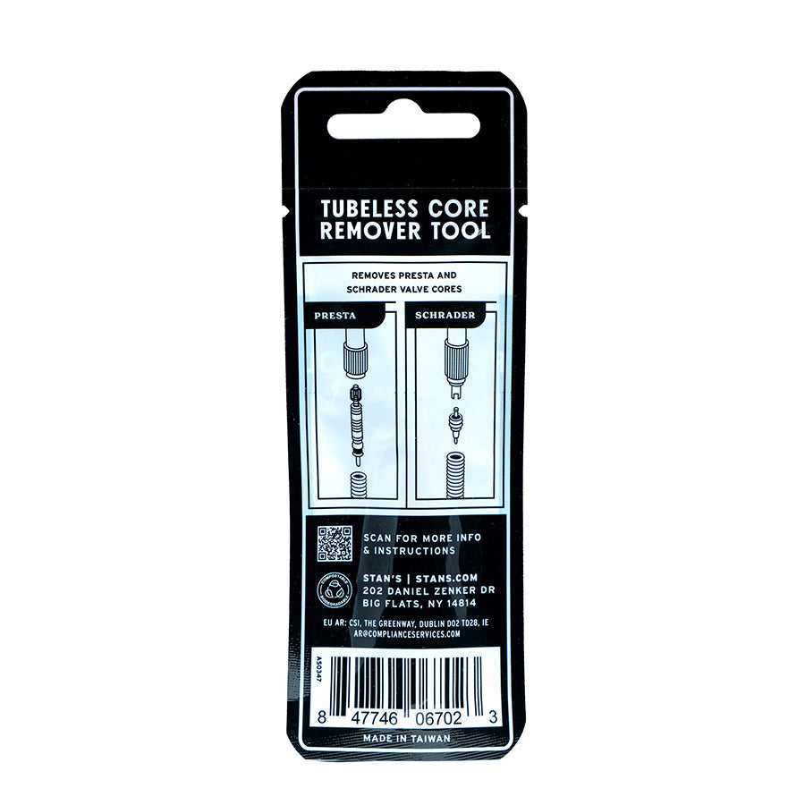 Stans No Tubes, Valve Core Tool, Valve Core Remover Tool