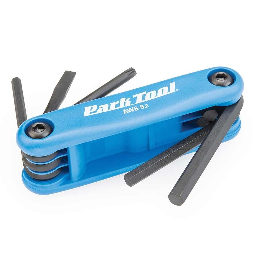Park Tool - AWS-9.2 - Tournevis et clés hexagonales repliables - 4mm/5mm/6mm/plat et T25 - 210000005846