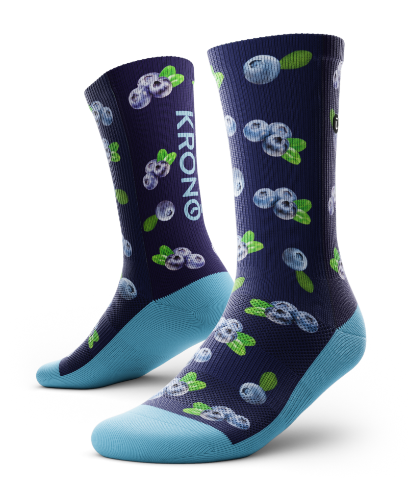 Krono - Chaussettes Couleur -  Bleuets Foncés