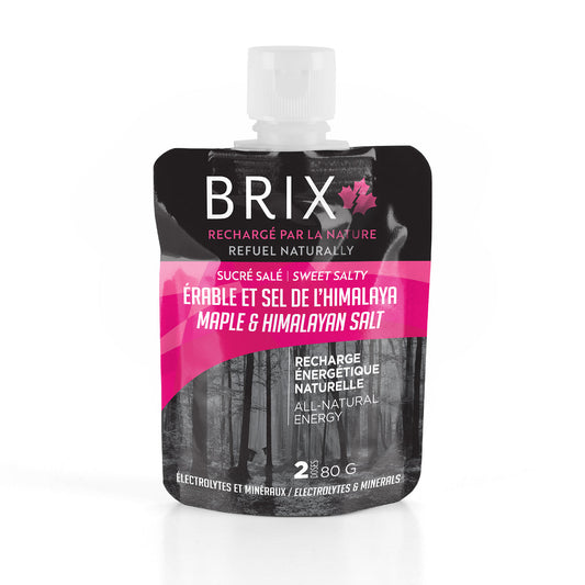 Brix - Gel Énergétique à l'érable - 80g - Érable et Sel Himalaya