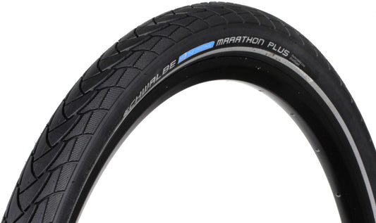 Schwalbe, Marathon Plus, Pneu, 700x35C, Rigide, Tringle, Endurance, SmartGuard, Reflex, 67TPI, Noir