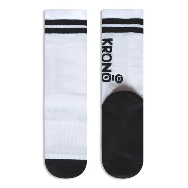 Krono - Chaussettes Couleur -  Blanc/Noir