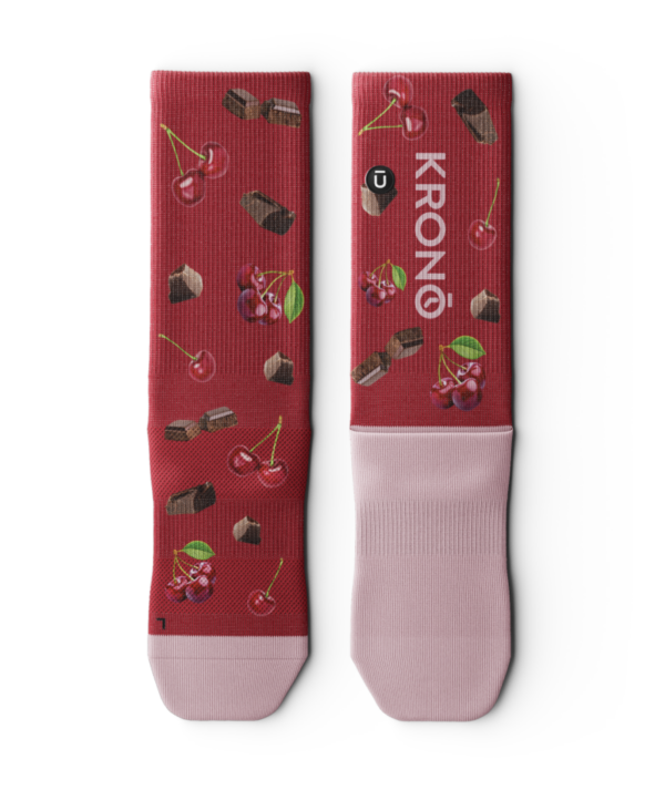 Krono - Chaussettes Couleur -  Cerises Foncés