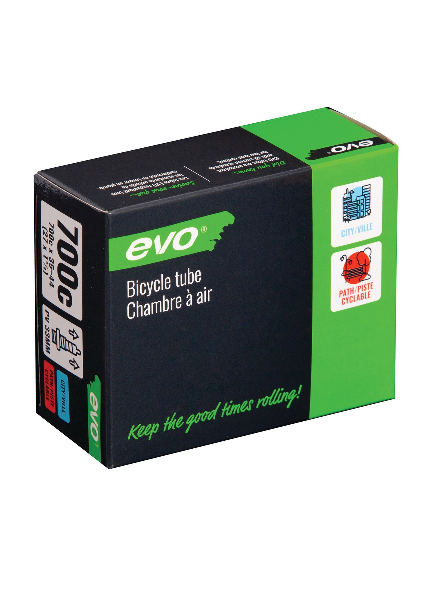 EVO - Chambre à air Presta - Longueur: 48mm - 700C - 23-25C - 210000004731