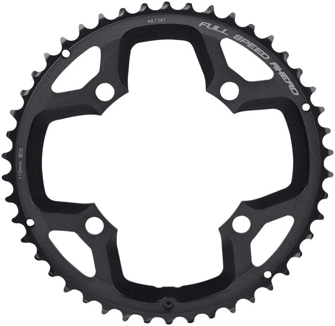 FSA Chainring - Super Road - 36T - 4 x 110mm ABS BCD - N-11 - Black (Gossamer) - 210000008233