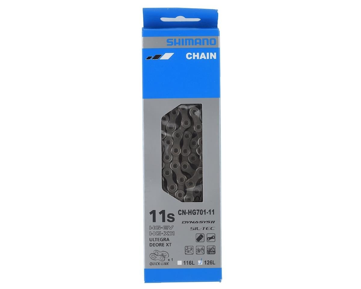 Shimano - Chaine Ultegra CN-HG701-11 - 11 Vitesses Route et MTB - 126 maillons - Quick-Link inclus - 210000002471