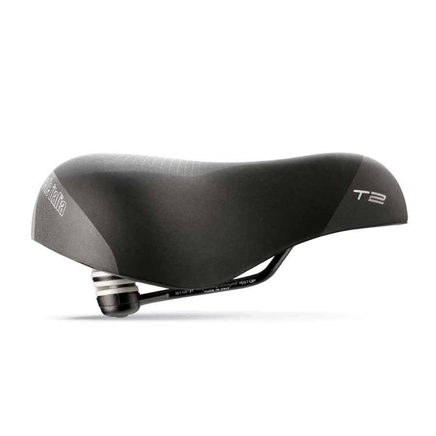 Selle Italia - Selle T 2 Flow - 258 x 233mm - Unisexe - 671g - Noir/Haute Visibilité - 210000003578