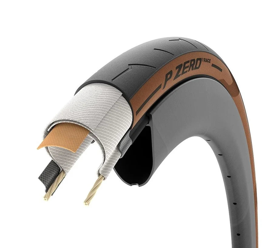 Pirelli - P ZERO Race - Pneu de route - 700 x 28 - Tringle - Pliable - Beige classique - 210000007820