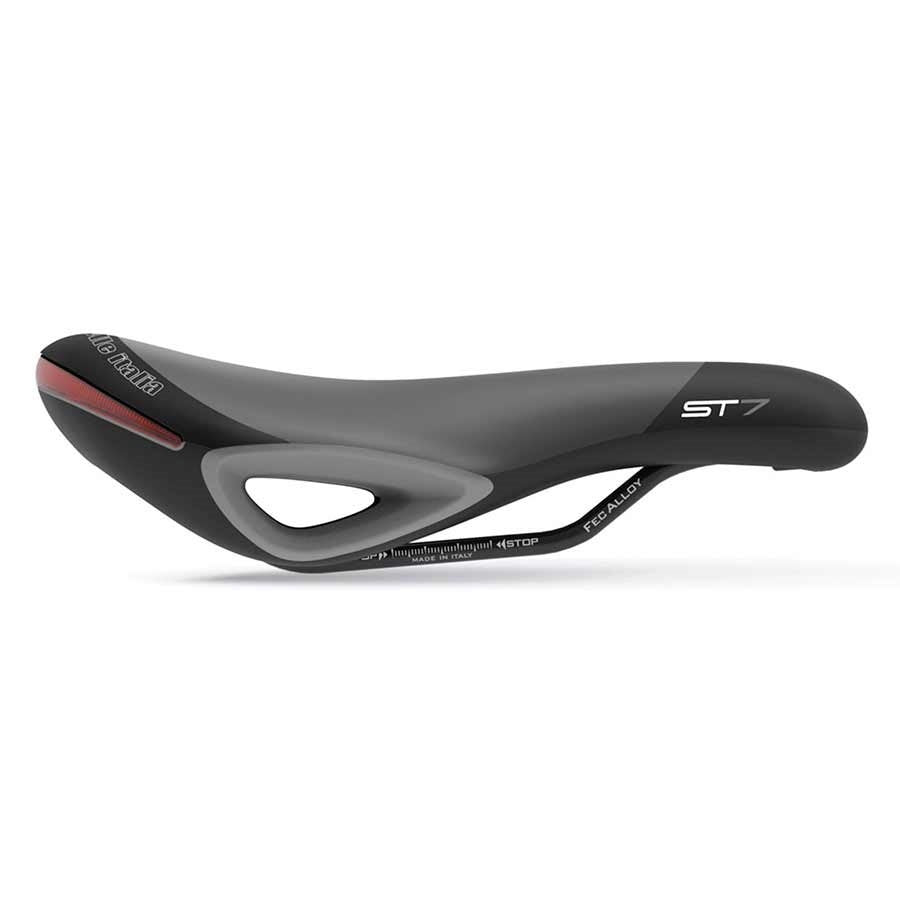 Selle Italia - Selle ST 7 Vision Superflow - Selle - 250 x 165mm - Unisexe - 395g - Noir/Haute Visibilité - 210000002666