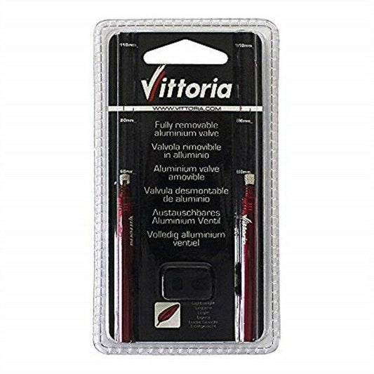 Vittoria - Valve Amovible 60mm (2) Red avec outil - 210000001386