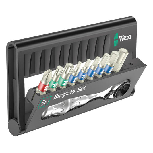 Wera - Ensemble Vélo 9 Bit-Check avec Mini Bit-Ratchet 1/4'' Hex - Kit - 210000005174