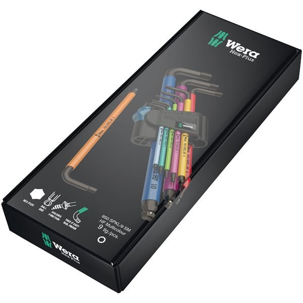 Wera - Jeu de Clé Hexagonale 950 SPKL HF 9pcs - 210000003691